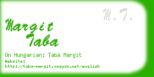 margit taba business card